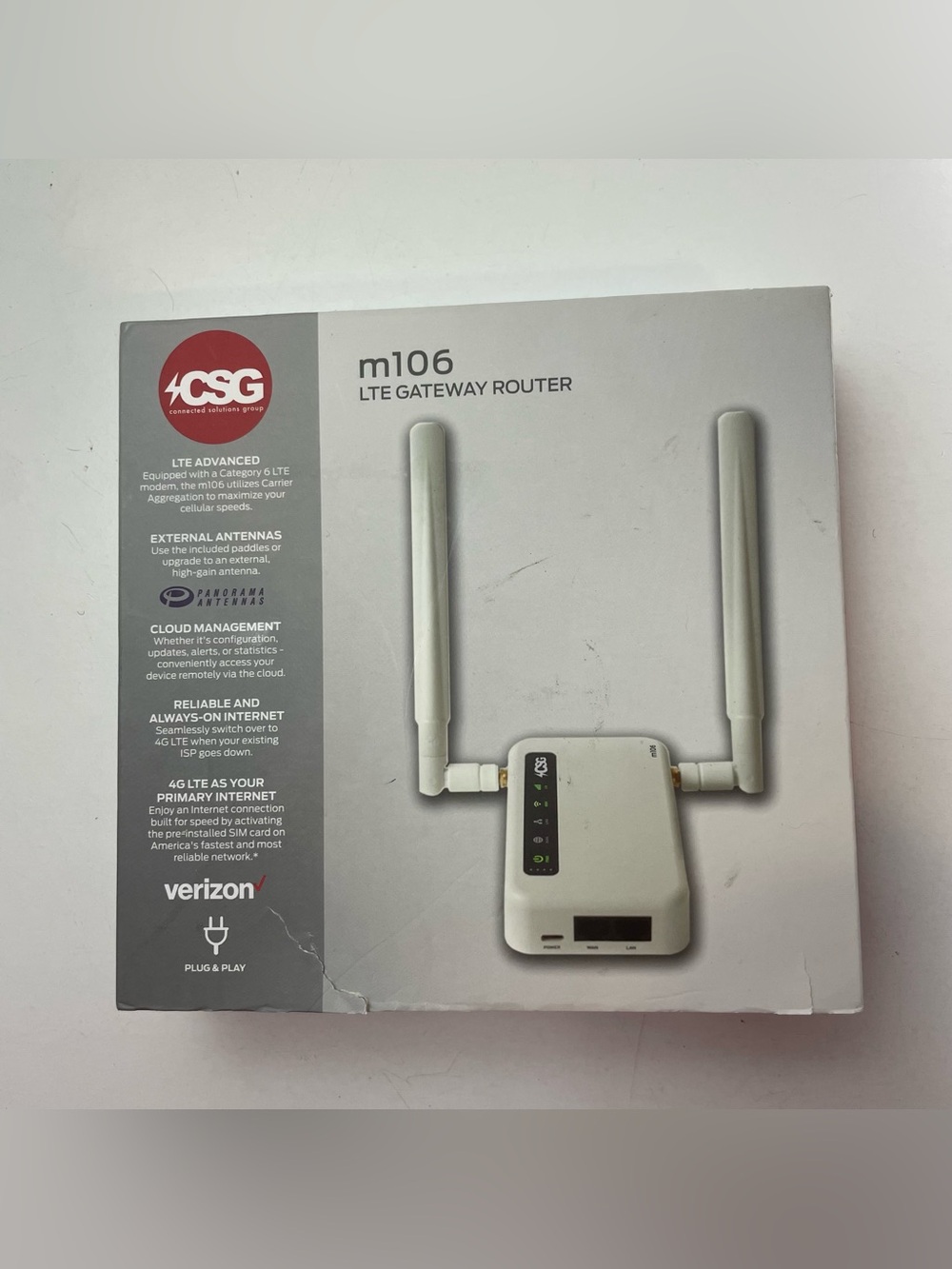 CSG M106 LTE Router Verizon 4G Hotspot Gateway 5000mAh Travel WiFi (no SIM)